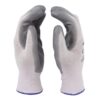 Grey and White Safety Gloves